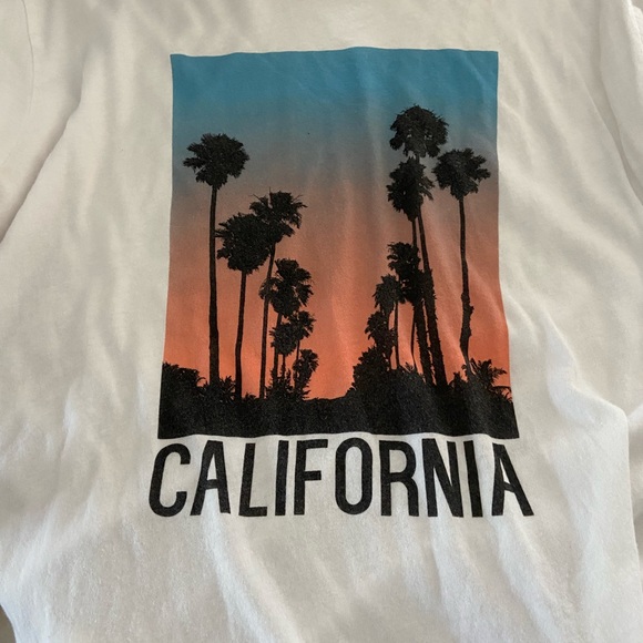 Wildfox White California Graphic Tee M - Picture 4 of 7